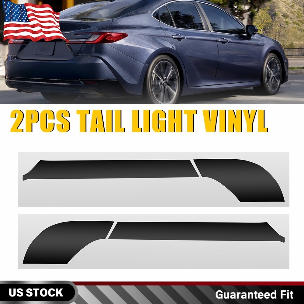 For 2025-2026 Toyota Camry Rear Tail Light Inner Overlay Tint Decals Vinyl Black
