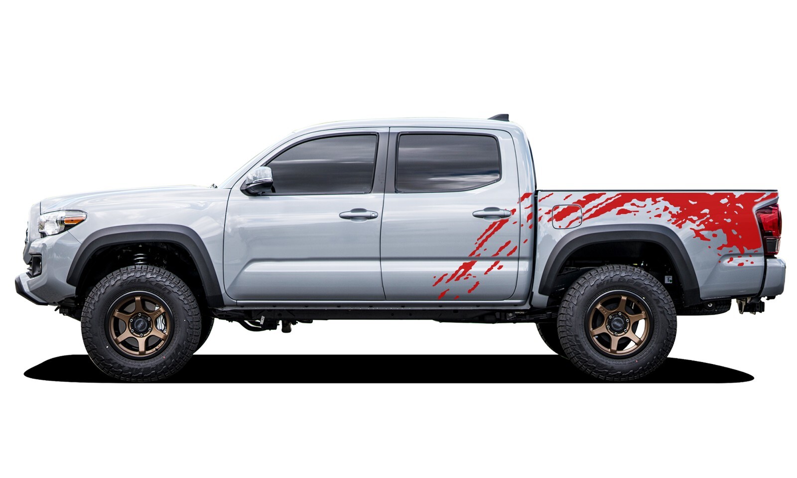 Bed Mud Splash Decal For Tacoma Toyota sticker vinyl wrap kit 4×4 sport off road