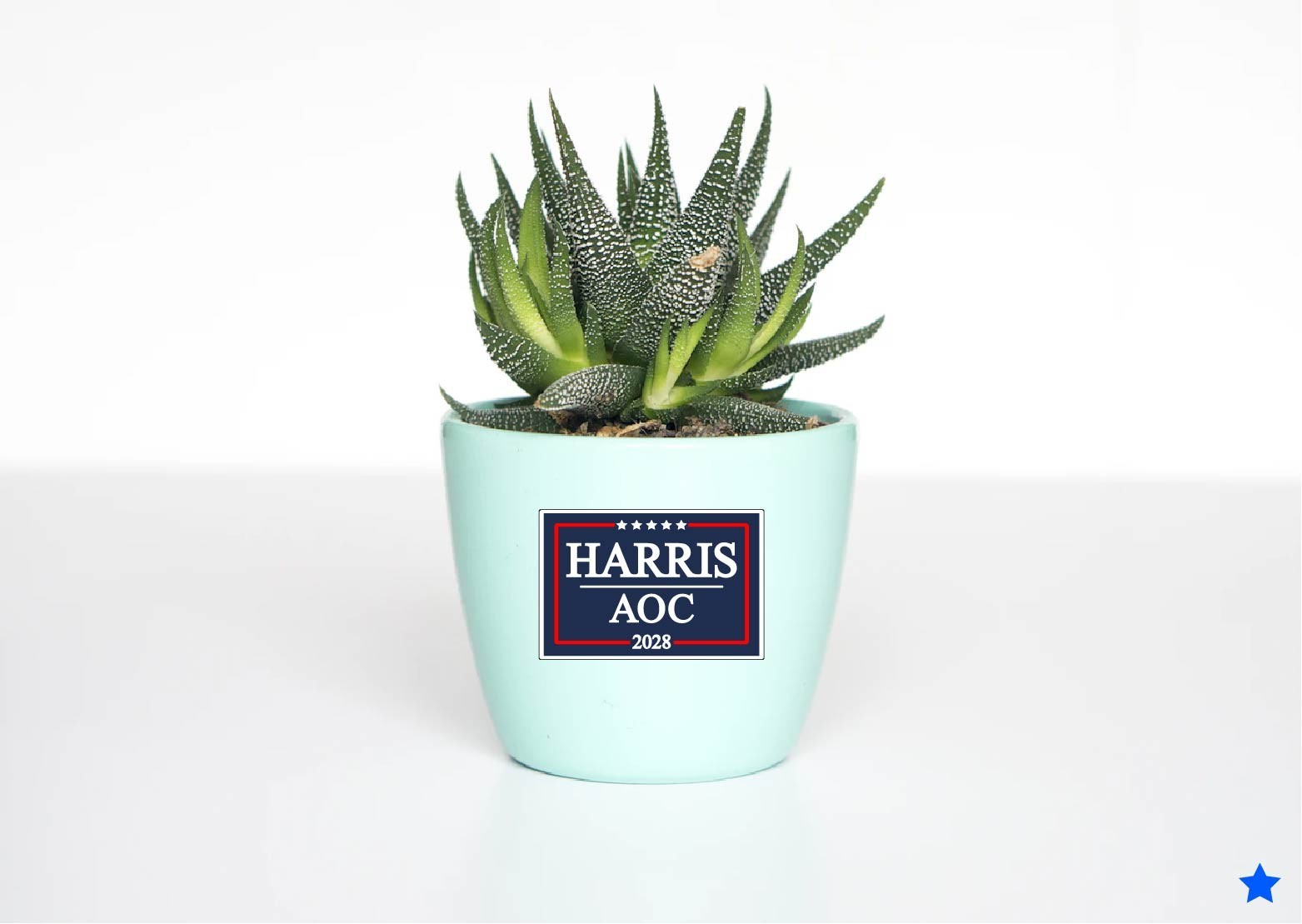 Harris AOC 2028 Decal Sticker Kamala Political Anti MAGA Trump Democrat Vote Blu