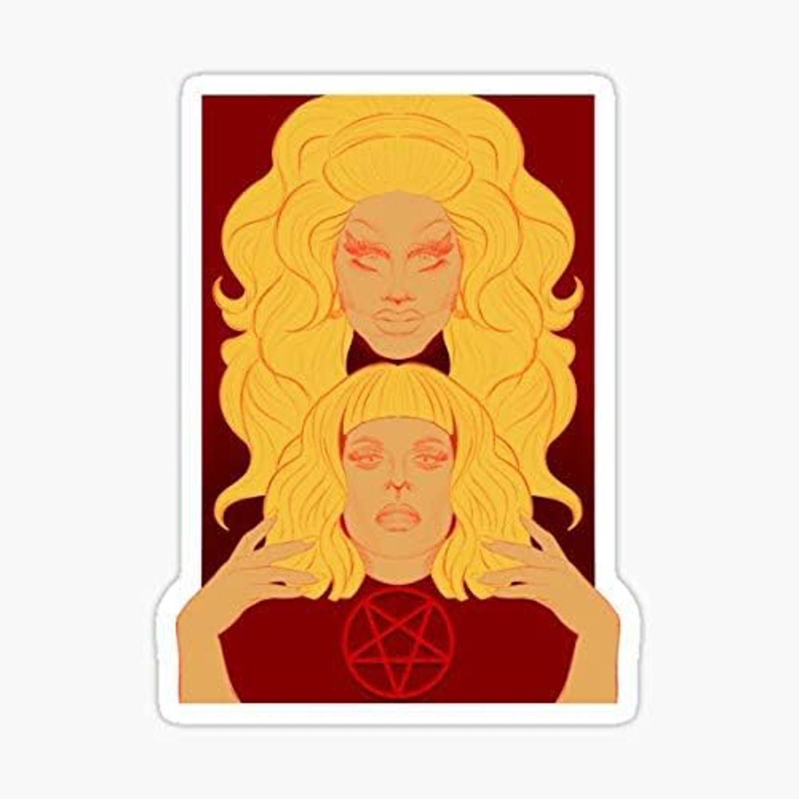 5″ Trixie and Katya Vinyl Bumper Sticker