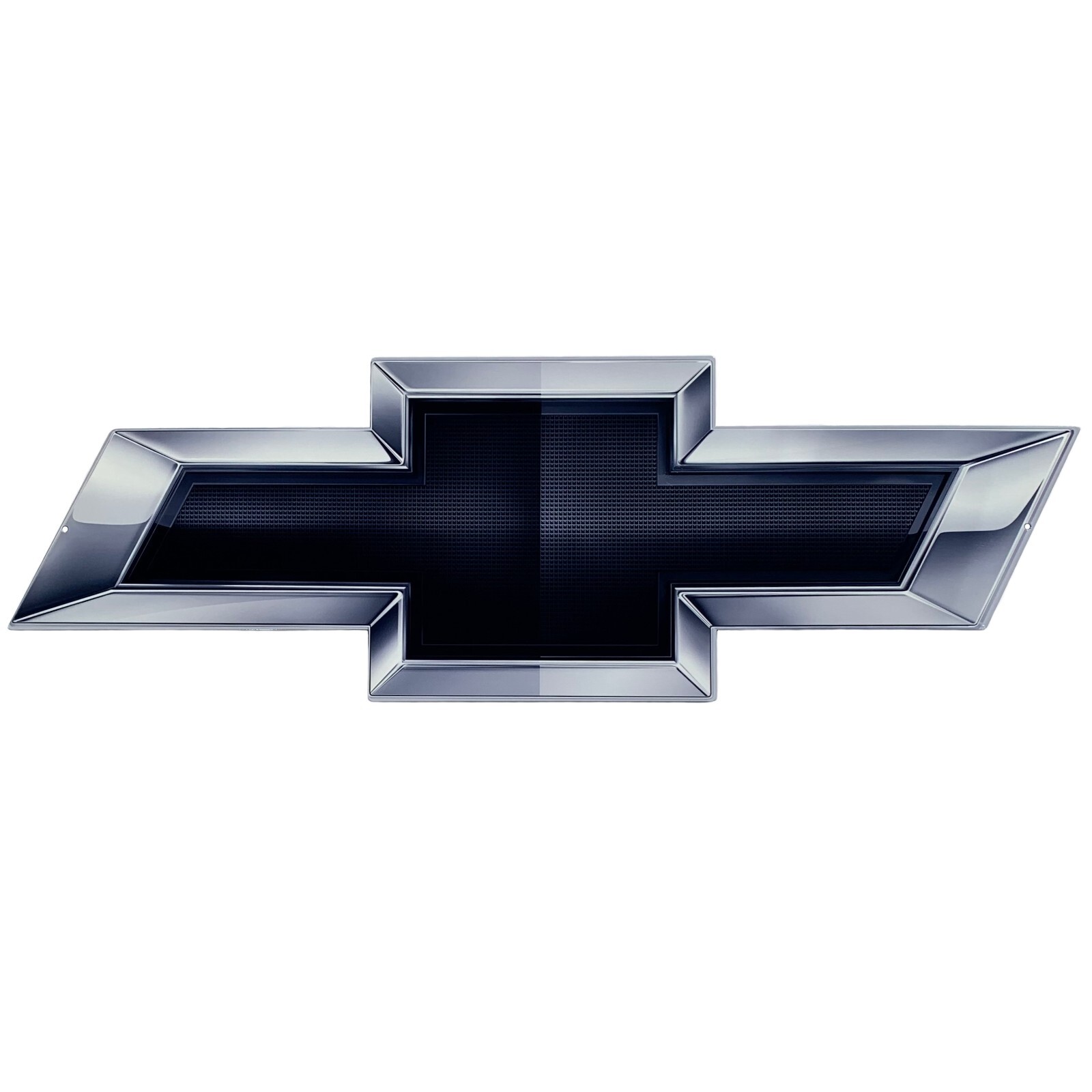 Chevy Bow Tie Full Size Wall Emblem Art 34″ by 11″ GM Chevrolet Black Bowtie