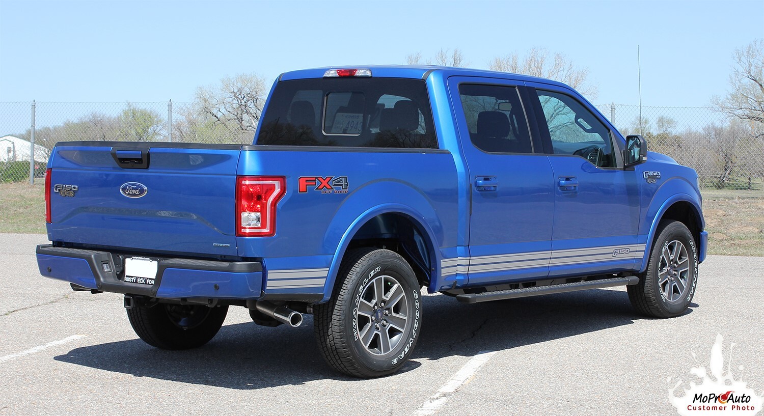 2015-2020 Rocker Two F-150 Lower Side Panel Solid Decals Stripes Vinyl Graphics