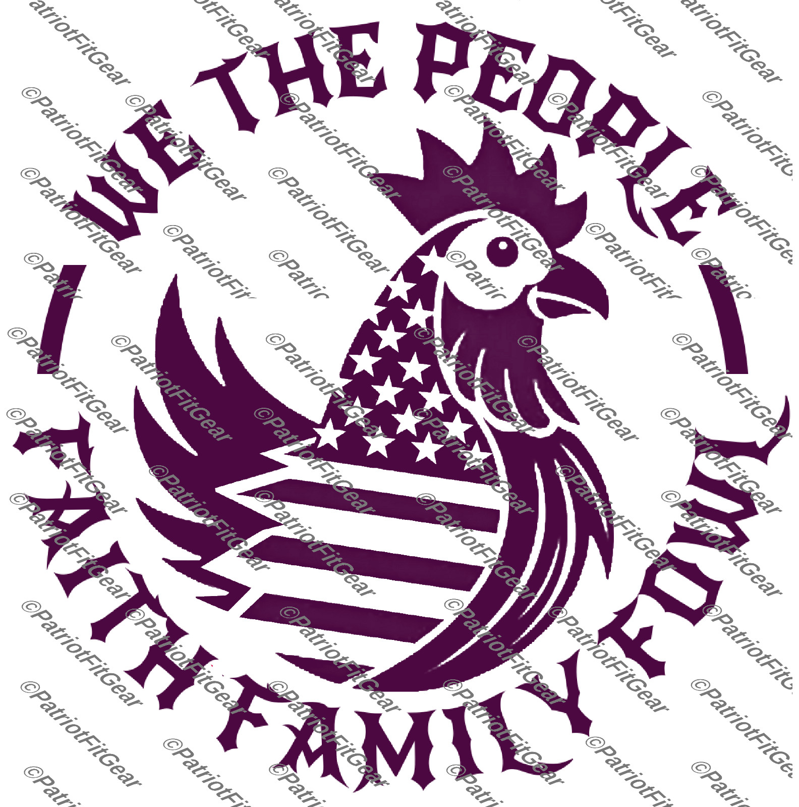 Chicken,We The People,Faith Family,Hen,Fowl,Hen,Chicks, Poultry Farm,Vinyl Decal
