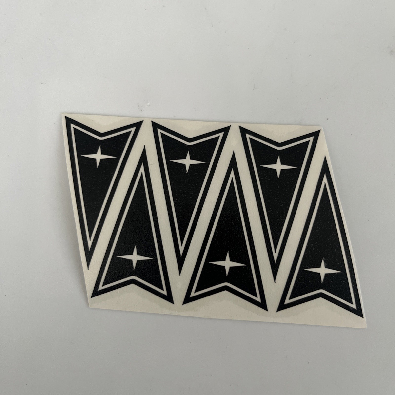 Pontiac 5 Black emblem vinyl decal 2 Inch Long 1 Inch Wide sticker logos.
