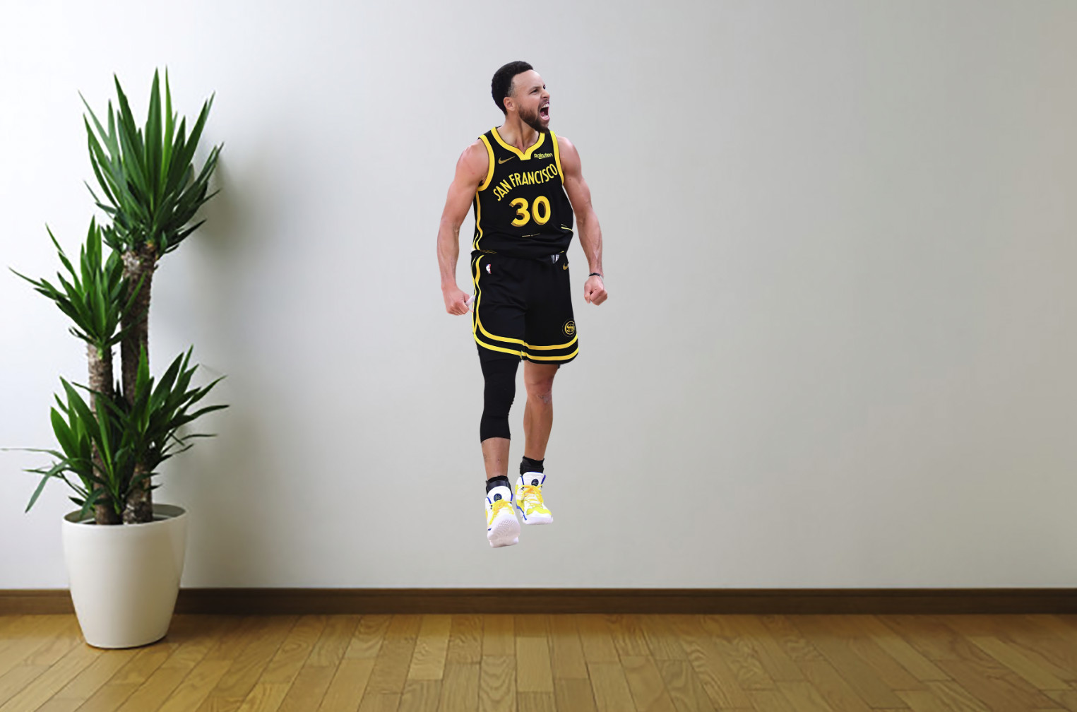 Steph Curry Vinyl Wall Sticker Golden State Warriors Basketball Decal Reusable