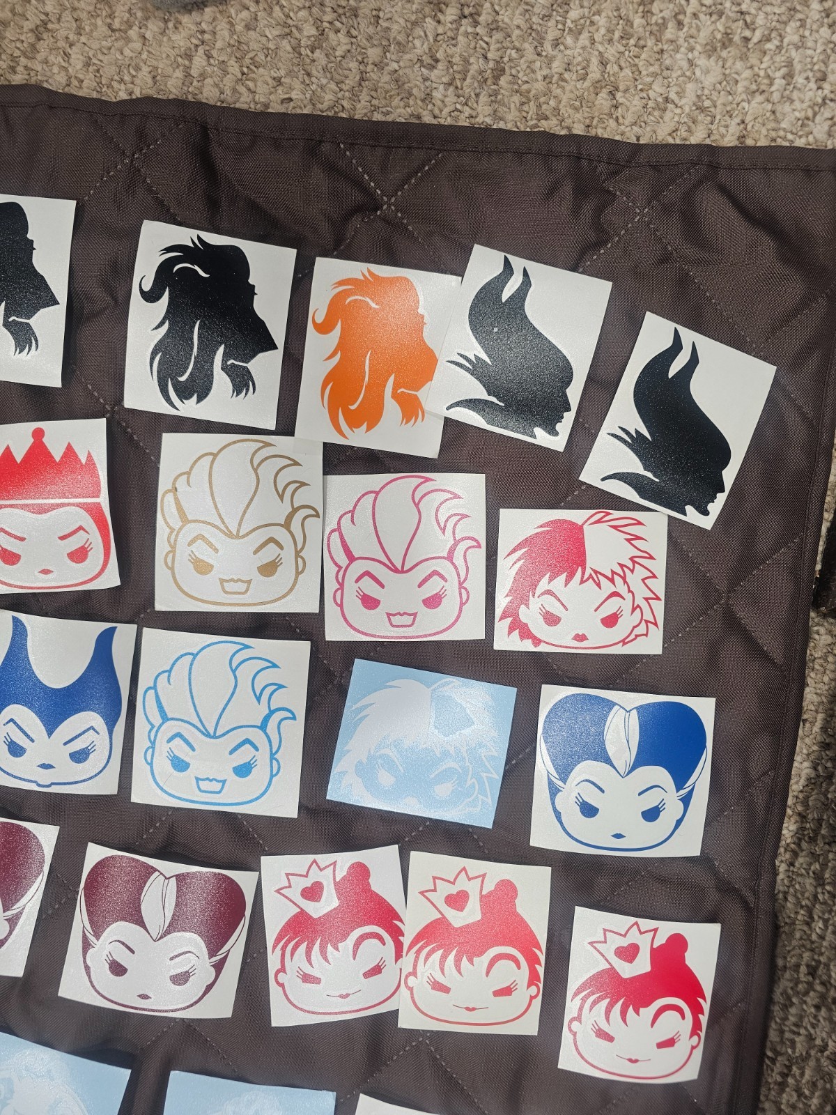 Disney a Lot of 227 disney villains window decal stickers car disney