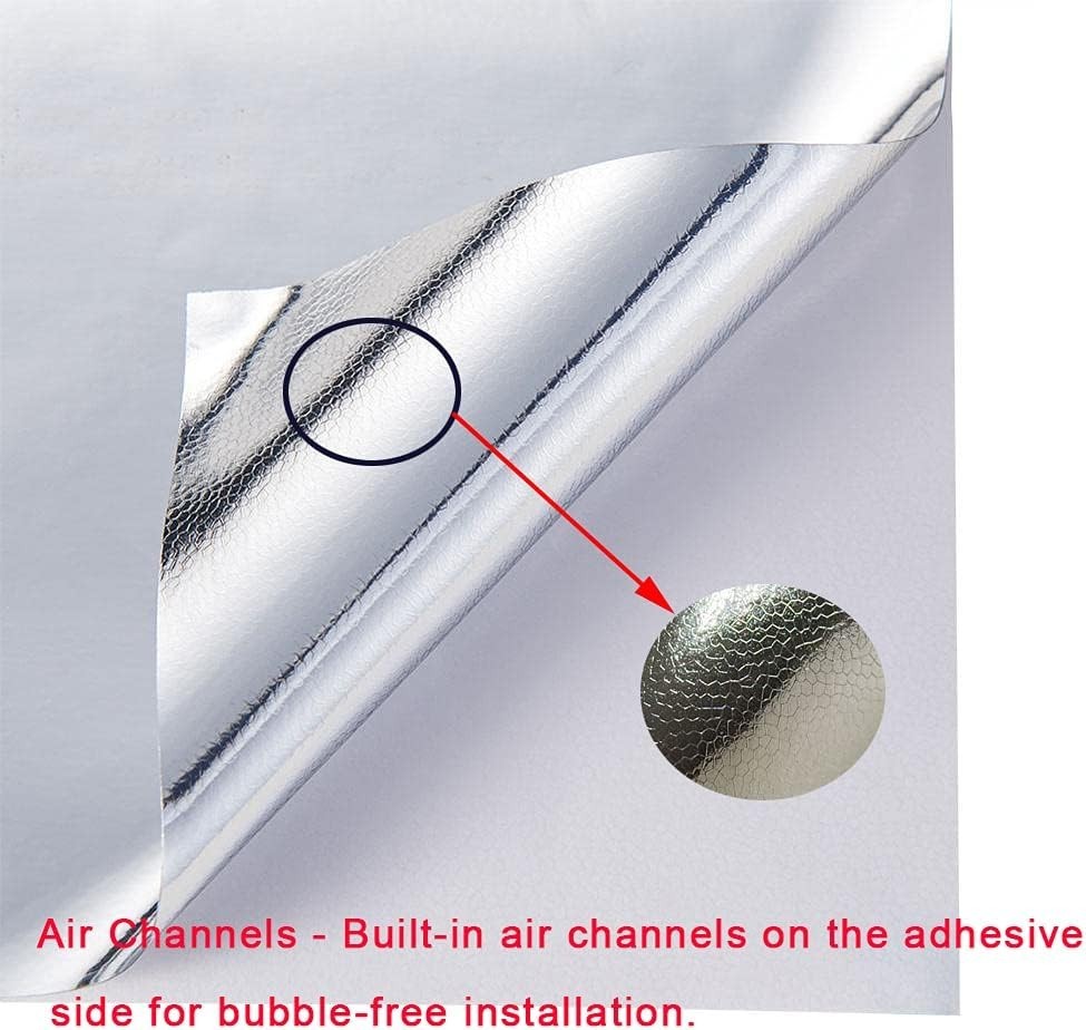 2 Inches x 30 FT Chrome Mirror Vinyl Tape Wrap Adhesive Car Sticker Decal Film
