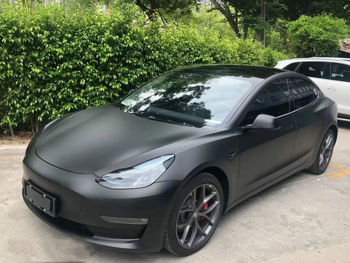 2017-2023 Tesla Model 3 Paint Protection Film Wrap Color Change Matte Black