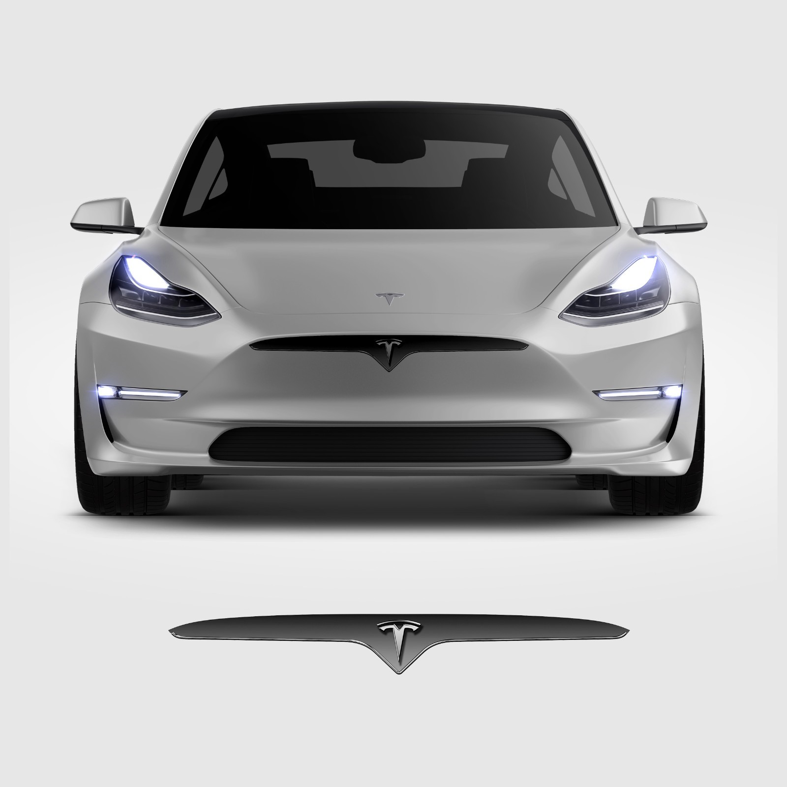 Front Grill Imitation Decal Design3, for Tesla Model3 2017 – 2022