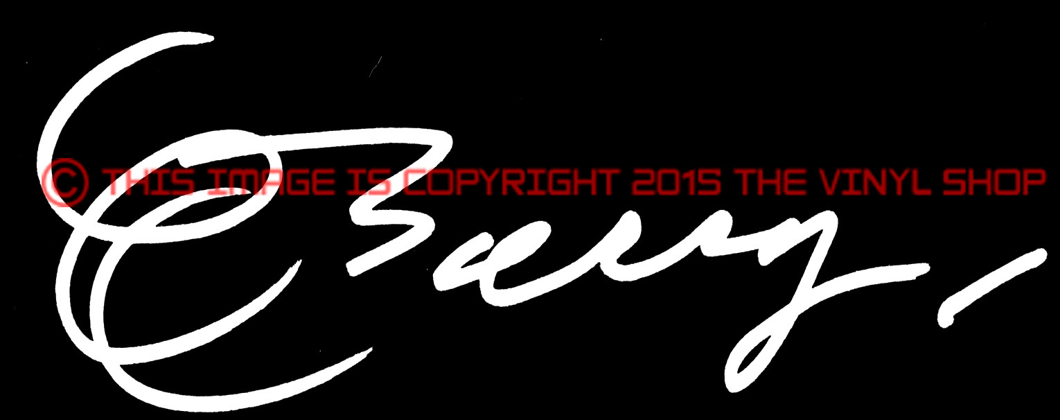 Chuck Berry Signature Vinyl Decal Sticker Autograph rock & roll music
