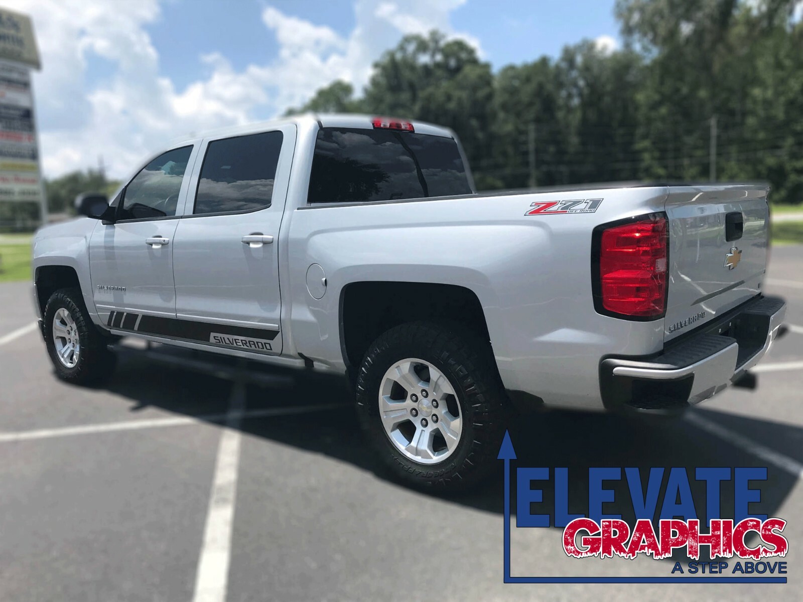 Fits Chevy Silverado Rocker Four Graphics Vinyl Stripes Decals Sticker 1999-2024