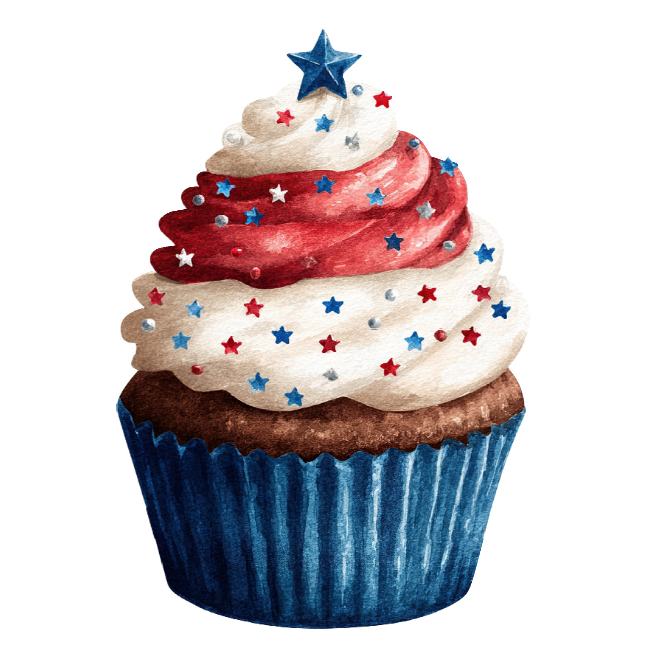 🦅🧁AMERICA 250 PATRIOTIC CUPCAKE 2 Vinyl Decal Sticker 2″-18″ You Choose!🎆💥