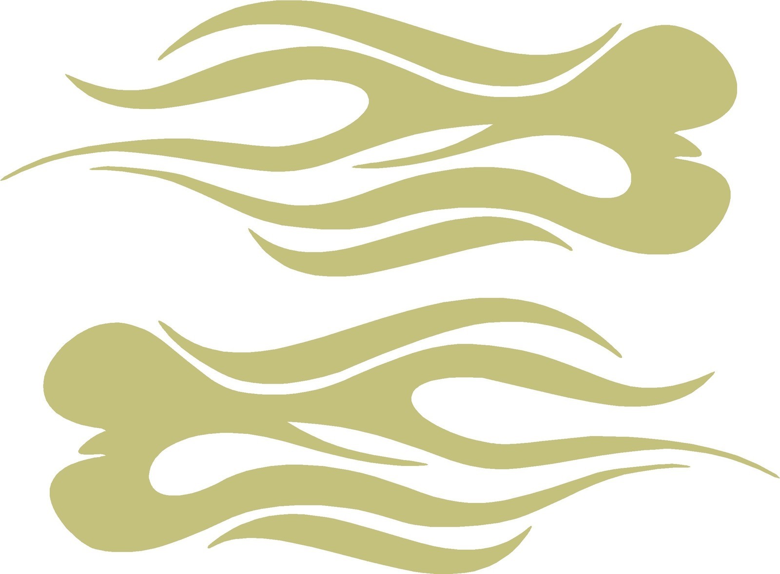Vinyl Flames Decals Car Truck RV Golf Cart Stickers Graphics # 1 + Colors