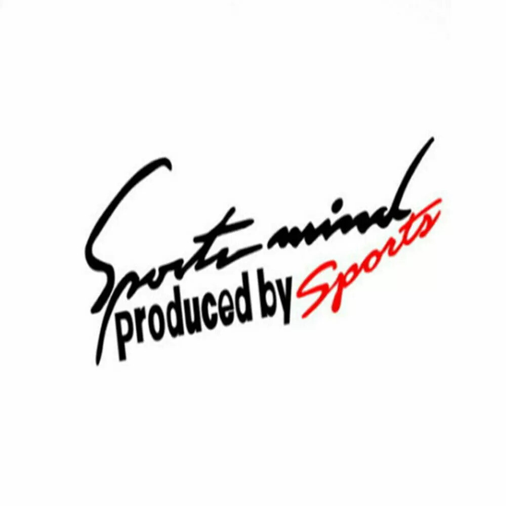19X7CM Black red Auto Sport Mind Decal Stickers Reflective Vinyl Graphic Sticker