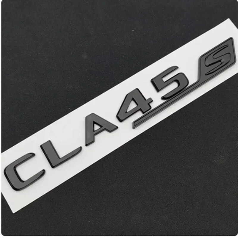3D ABS Chrome For CLA 45 S AMG C117 C118 CLA45S TURBO Car Trunk Badge Emblem