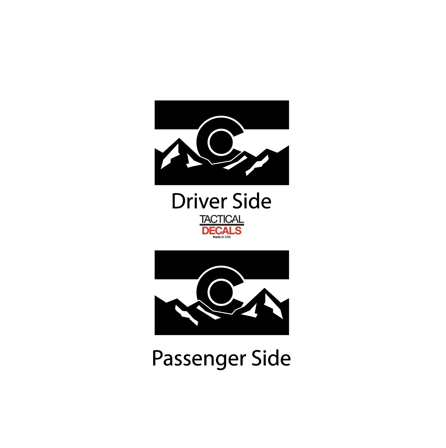State of Colorado Flag Design Decals – Fits 2022 + Kia Telluride Window KT1-CK1