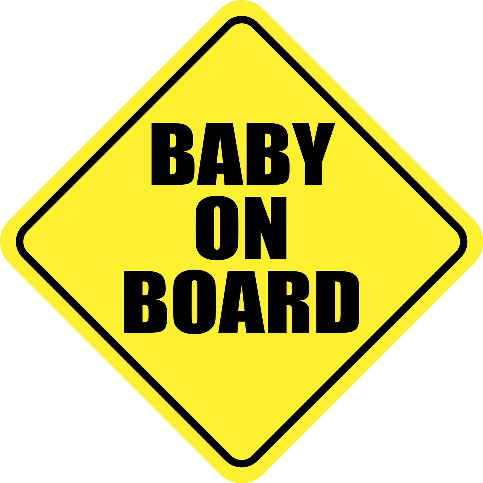 BABY ON BOARD SIGN MAGNET 5″x5″ MADE IN USA Buy 2, Get 3rd FREE