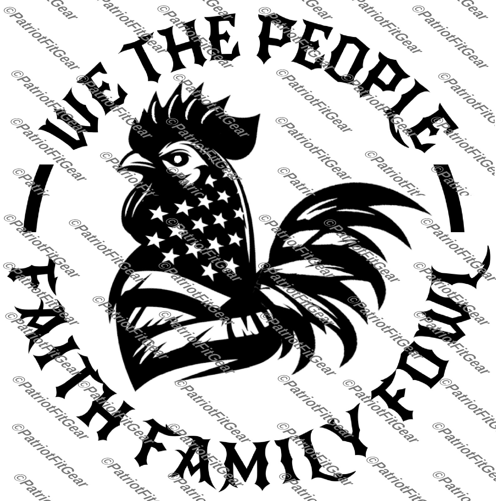 Chicken,We The People,Faith Family,Fowl,Hen,Chicks, Poultry Farm,Vinyl Decal