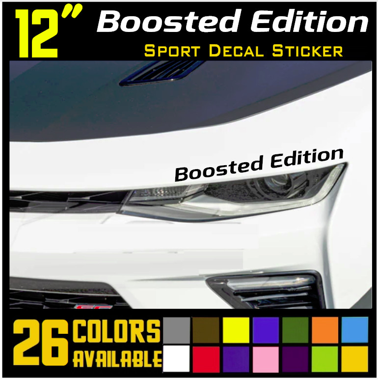 BOOSTED EDITION Decal Sticker Racing Performance Sport Car Truck Emblem logo [5]