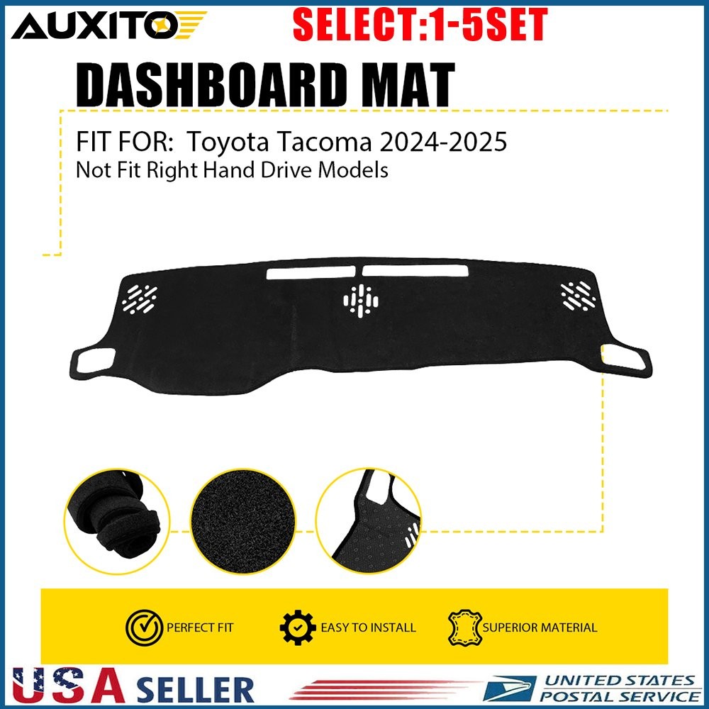 For Toyota Tacoma 2024 25 Dash Pad Cover Mat Dashboard Protection Anti-Slip 1-5X