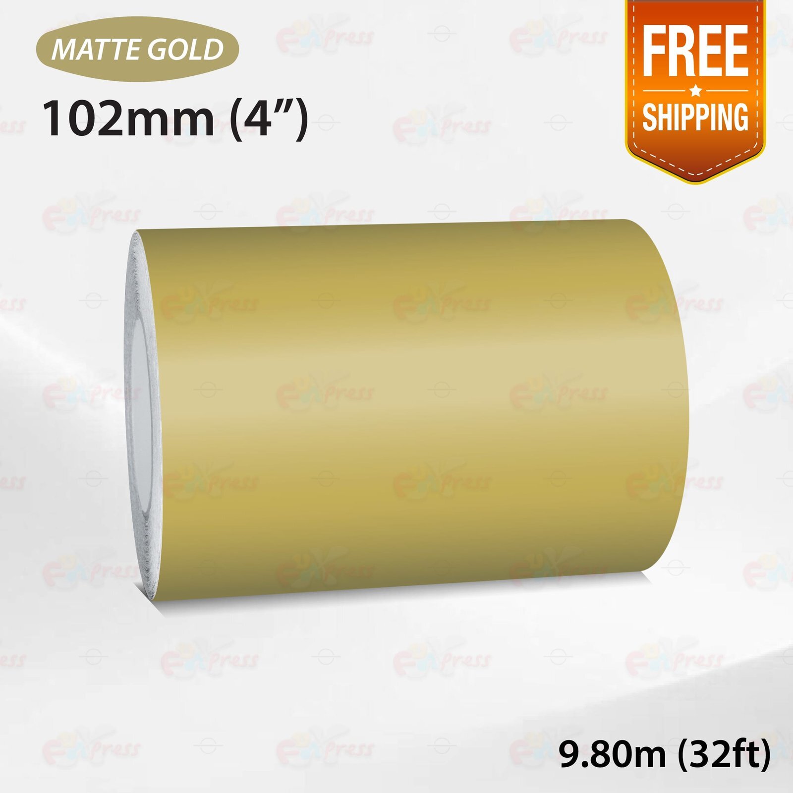MATTE GOLD 4″ 102mm PIN STRIPE Car Model Streamline TAPE Decal Vinyl Sticker