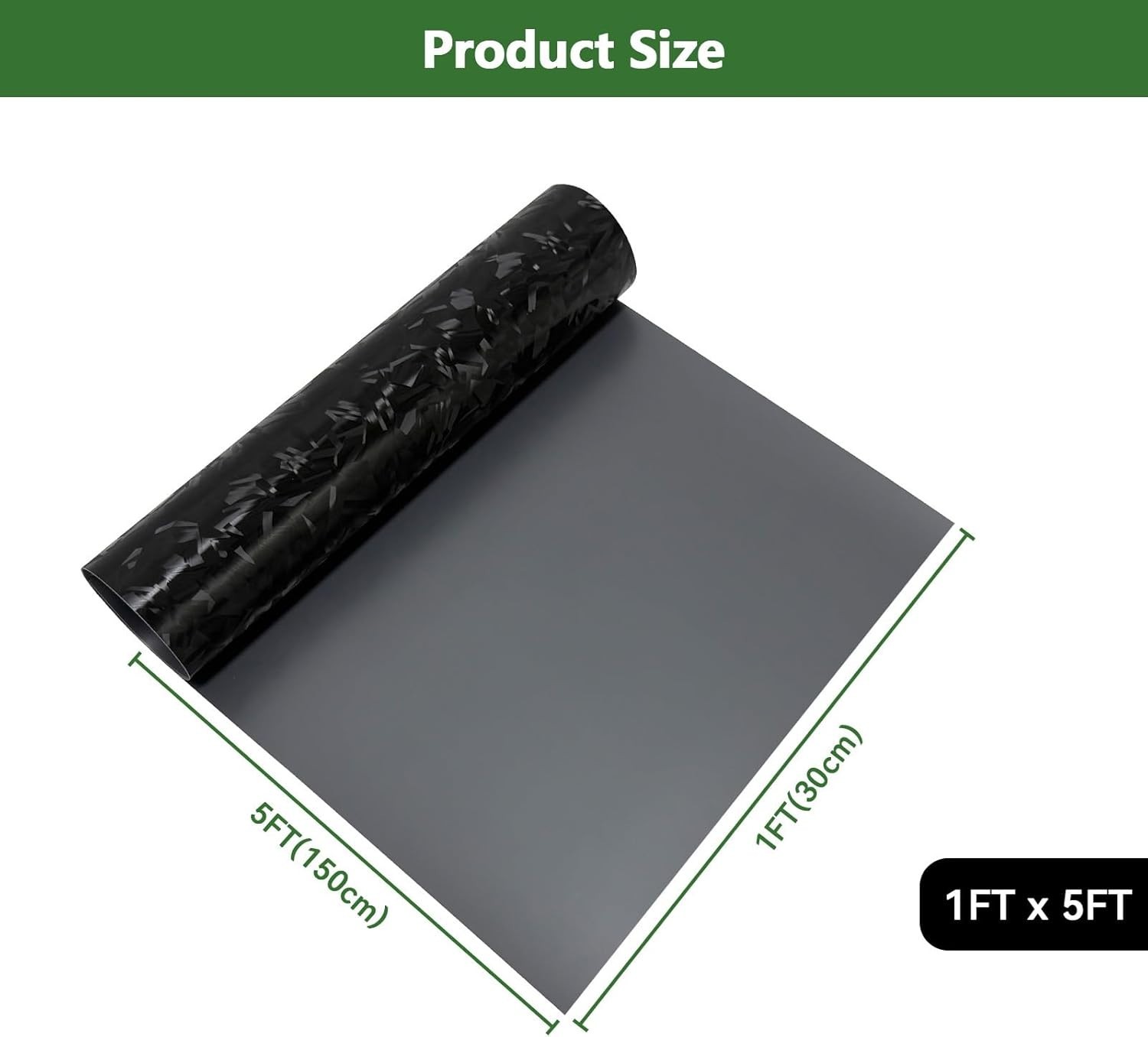 High-Quality Forged Carbon Fiber Vinyl Wrap for Cars, 1FT x 5FT – Easy Install