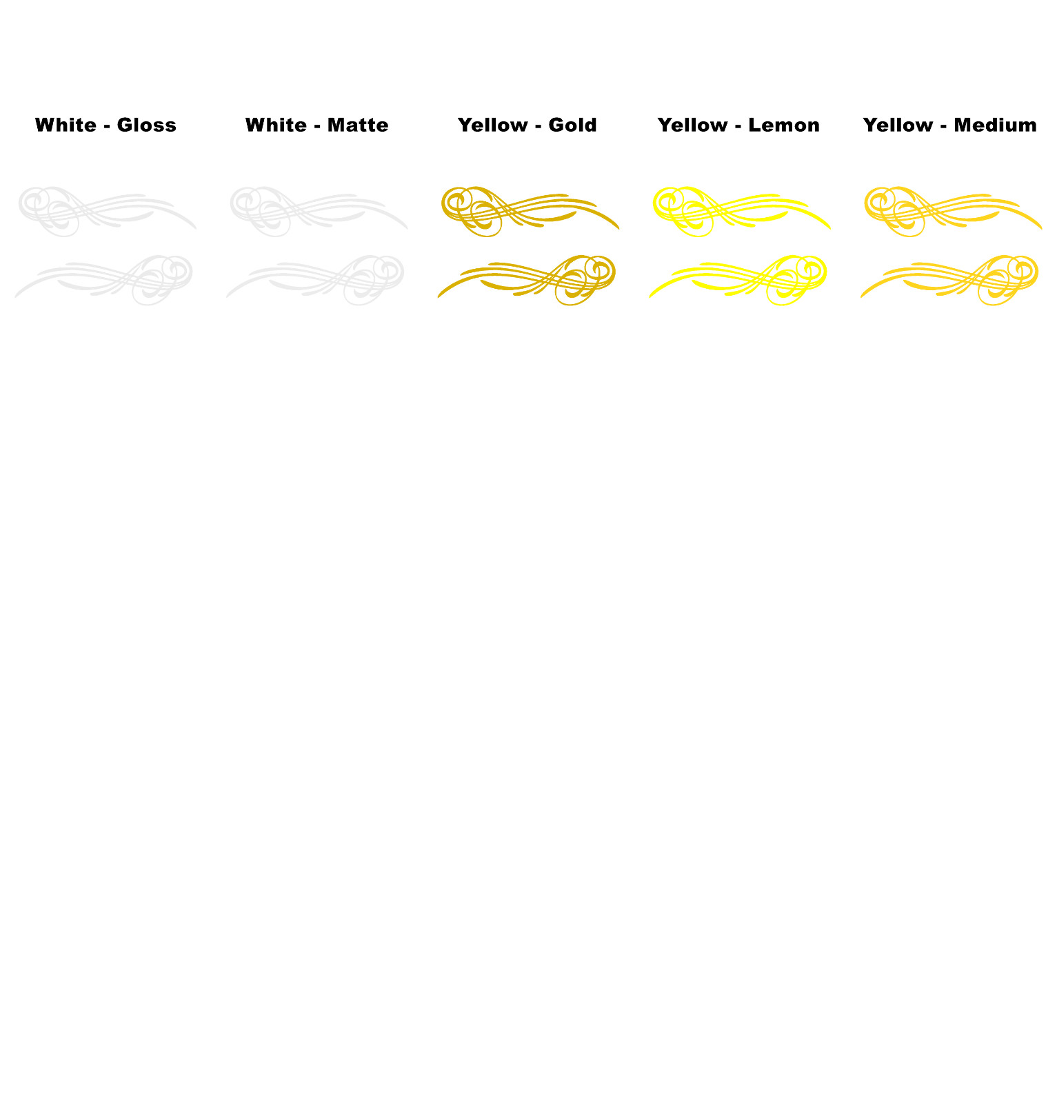 Pinstripe Decal Pair -Many Sizes and Colors to Choose From- Free US Shipping!