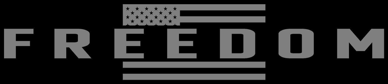 Freedom American Flag Partial Die Cut Vinyl Decal Multiple Sizes Multiple Colors