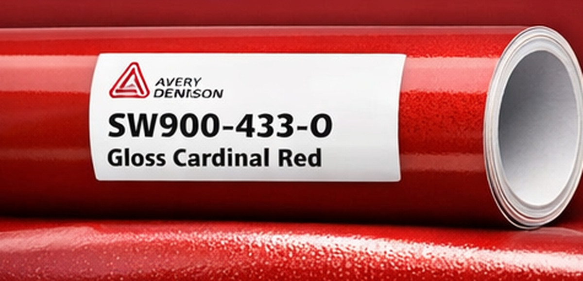 Avery SW900 Gloss Cardinal Red Supreme Wrapping Film Vinyl Wrap Sheet Roll