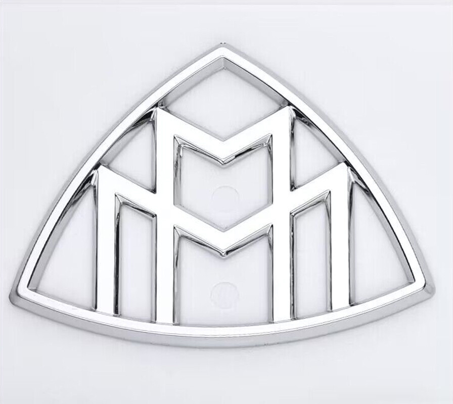 4pcs Silver Maybach set Fender Side Rear Trunk Emblems Badge For S-Class W222