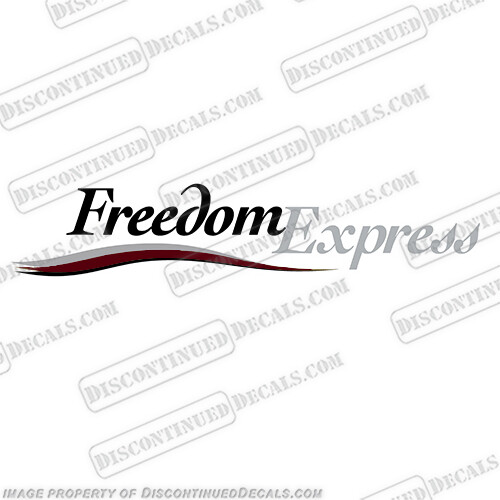 Fits Coachmen Freedom Express RV Single Decal – Burgundy 9.75″ x 49″