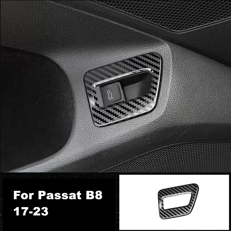 For VW Passat B8 2017-2021 Car Stainless Steel Rear Trunk Switch Frame Cover