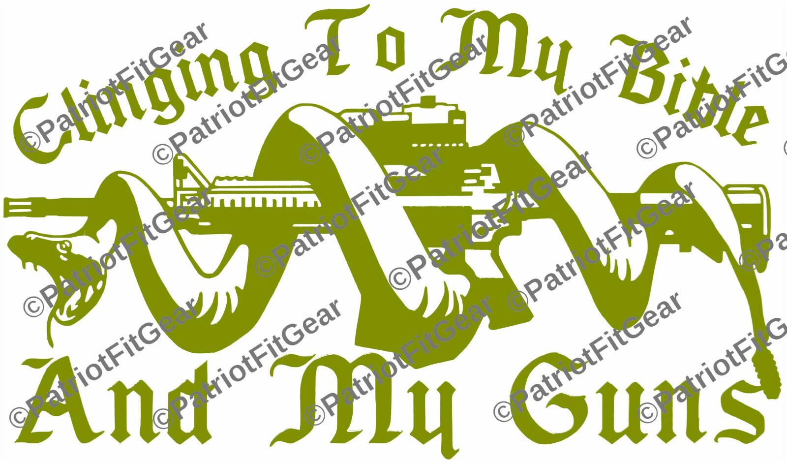 Molon Labe,Clinging To My Bibles And Guns,8″x4.5″,2A,Snake Coiled,Vinyl Decal