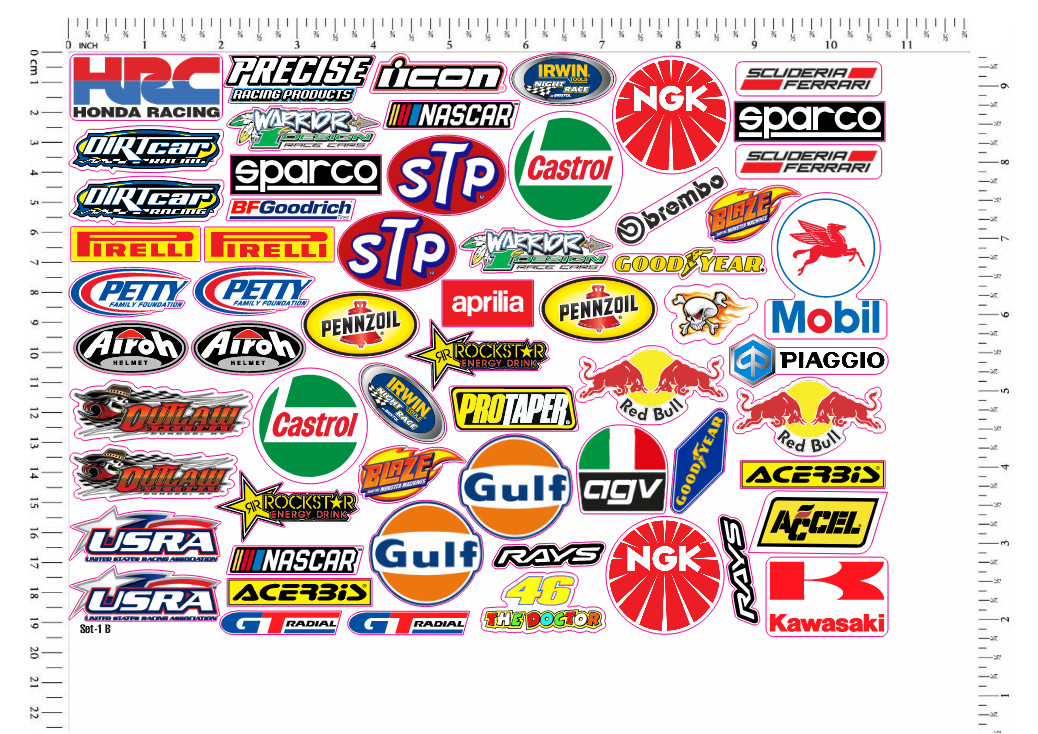 100 + Racing Decals Stickers Drag Race Nascar High Quality Vinyl FREE SHIP