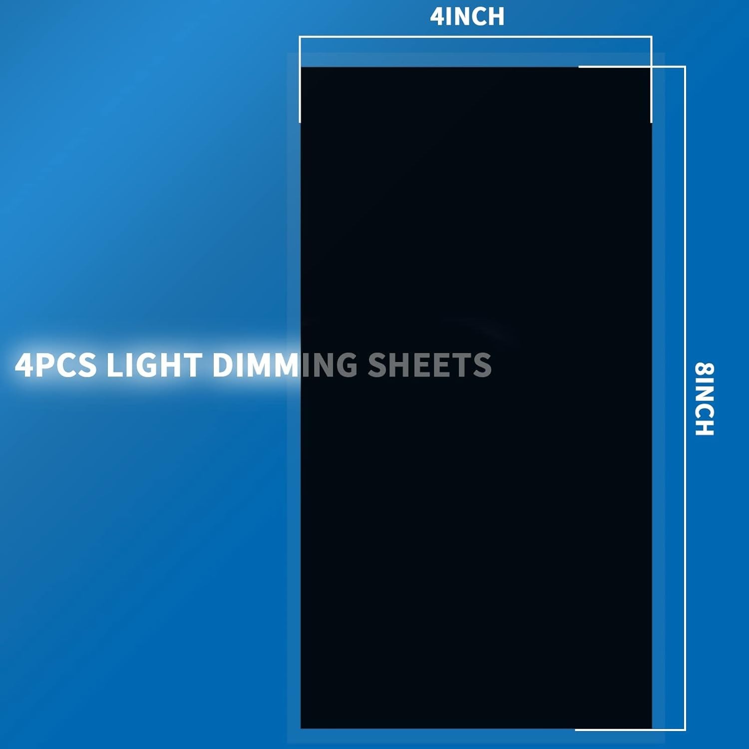 Block Annoying Lights with 4Pcs 8×4 Inch Reusable Light Blocking Stickers