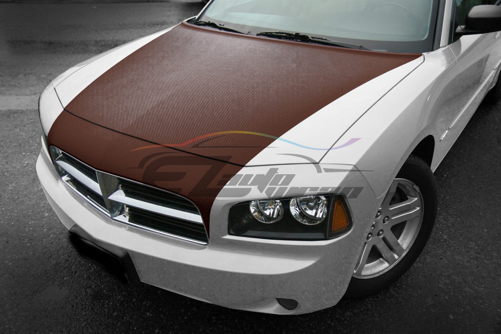3D Carbon Fiber Brown Matte Textured Vinyl Wrap Sticker DIY Decal Bubble Free