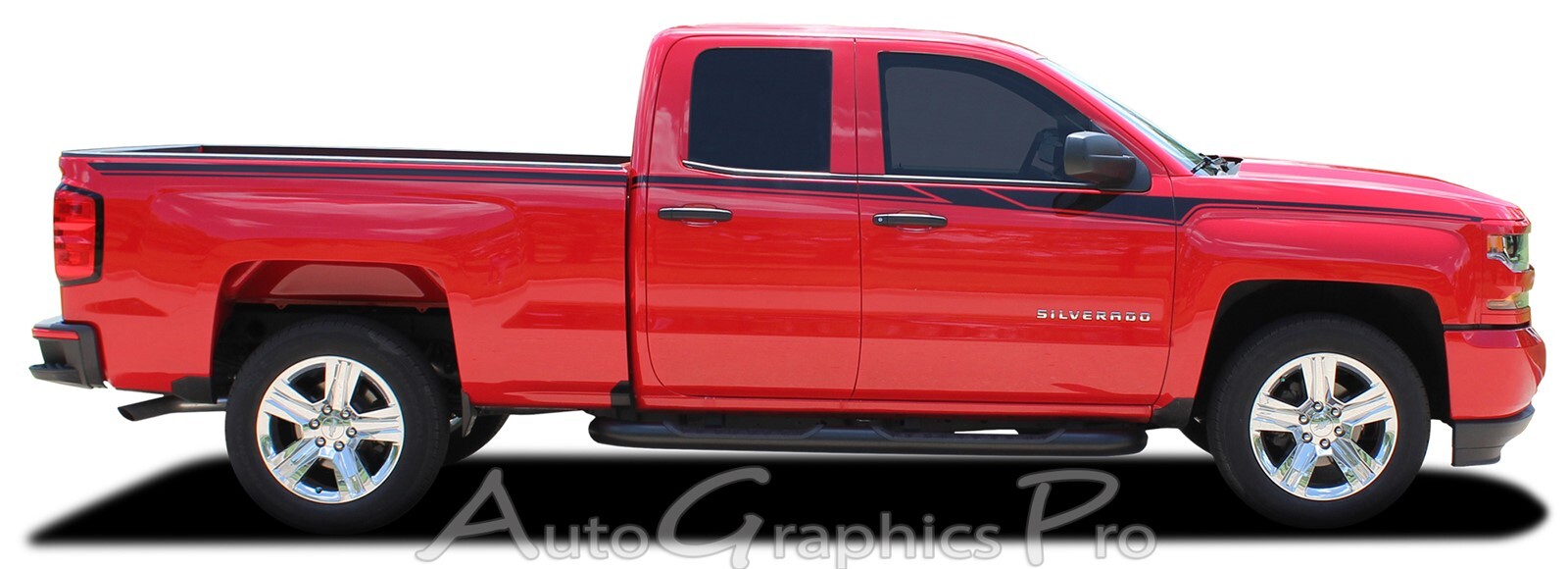 2014-2018 Chevy Silverado Side Door ACCELERATOR Accent 3M Stripe Vinyl Graphic