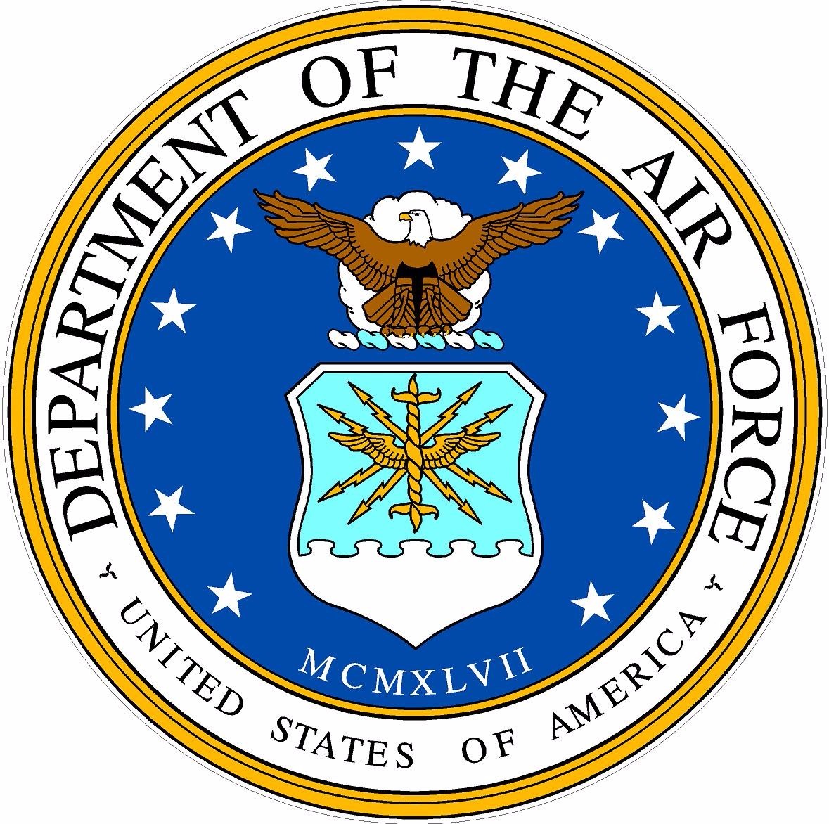 USAF United States Air Force Seal Car Decal Sticker 4″