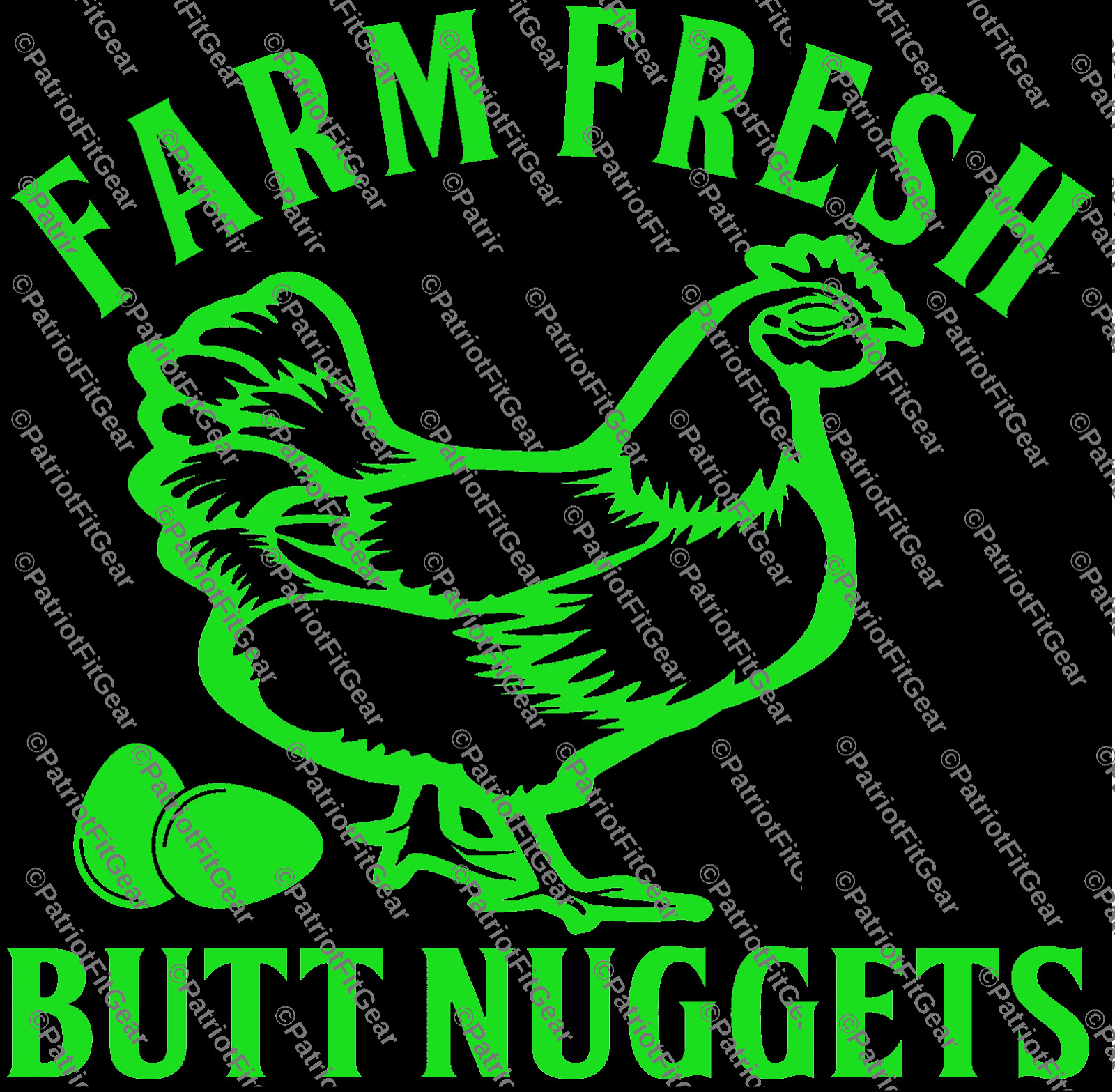 Chickens, Farm Fresh Butt Nuggets, Poultry Farm,Hen,Pullet,Cockerel,Vinyl Decal