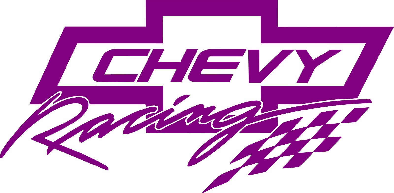 Chevy Racing Decal 6″in x 3″in -In your choice of color