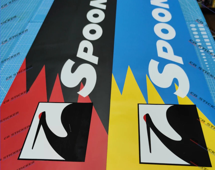 Spoon Sports Style JDM Windshield Sunstrip Decal Graphic Universal Fit FREE SHIP