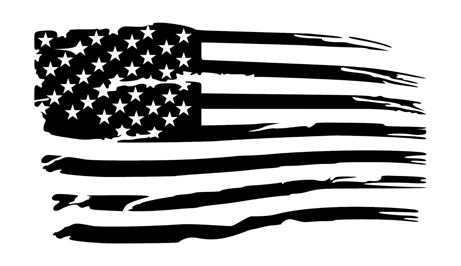 Distressed American Flag Premium Vinyl Decal