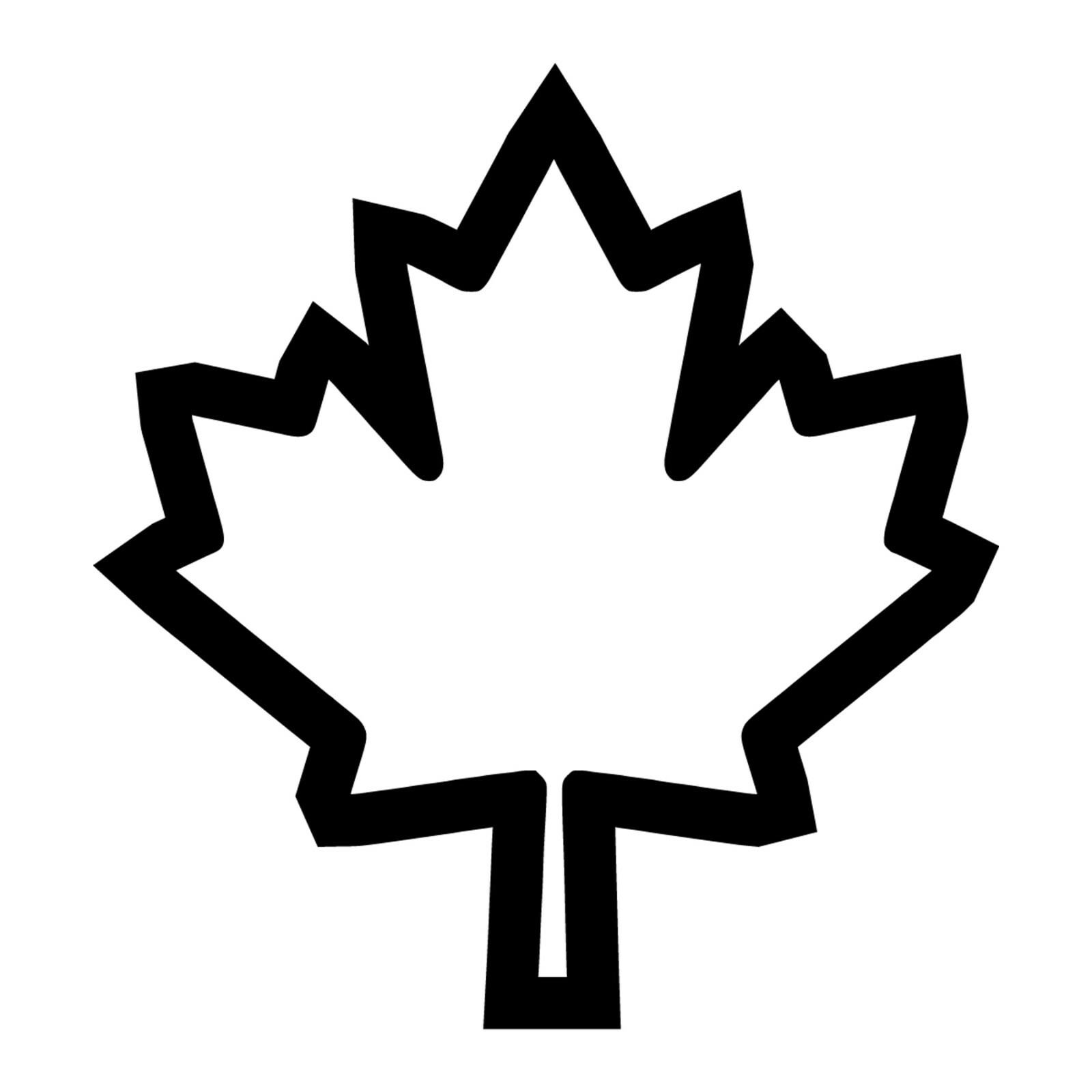 Maple Outline Sticker Buy 1 Get 1 Free