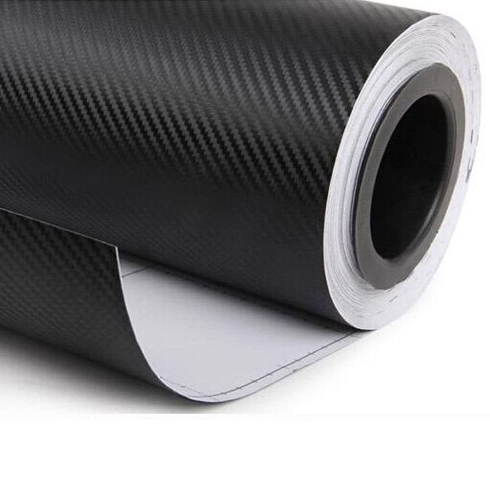 3D Carbon Fiber Vinyl Wrap Sheet 36×60 Inch Twill Weave SelfAdhesive Decor