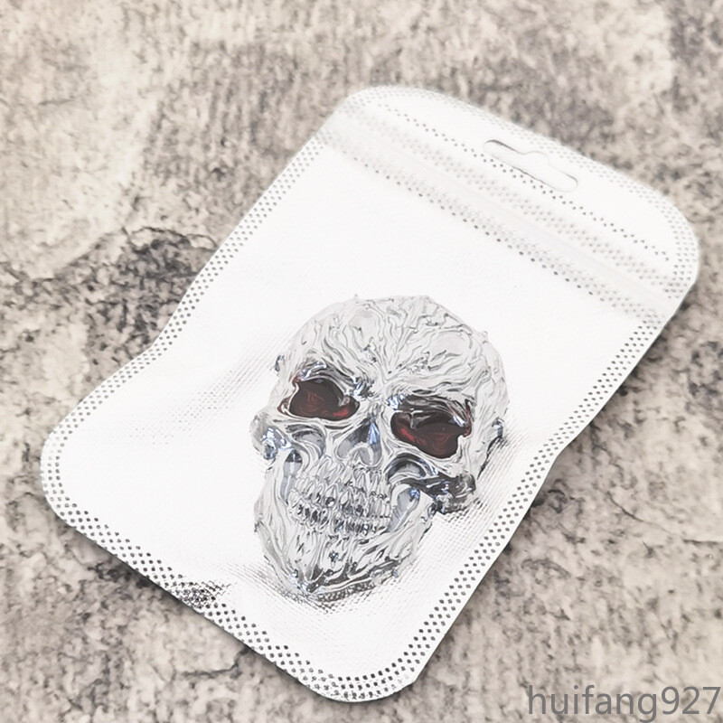 3D Metal Skull Car Body Rear Trunk Lid Tank Cover Badge Emblem Decal Sticker