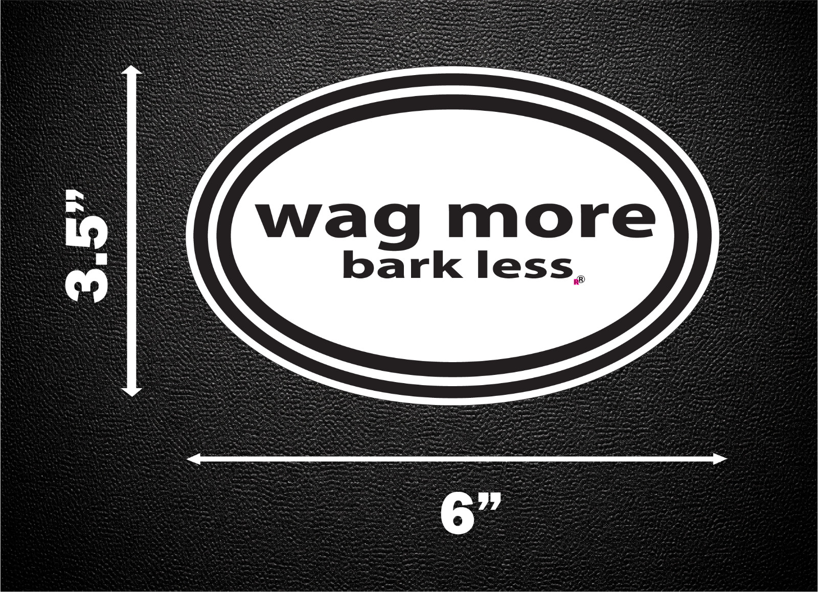 Wag More Bark Less Dog Decal Sticker D68 Free Same Day Shipping