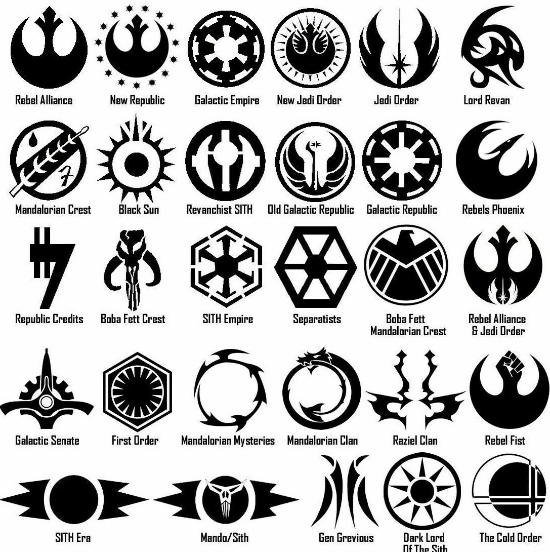 Star Wars Symbol Vinyl Decal Sticker Door Window Starwars Galactic USA Seller