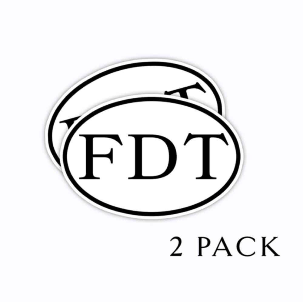 FDT Oval Decals F*** DONALD TRUMP 3″ wide Democratic Stickers 10 Pack 2025