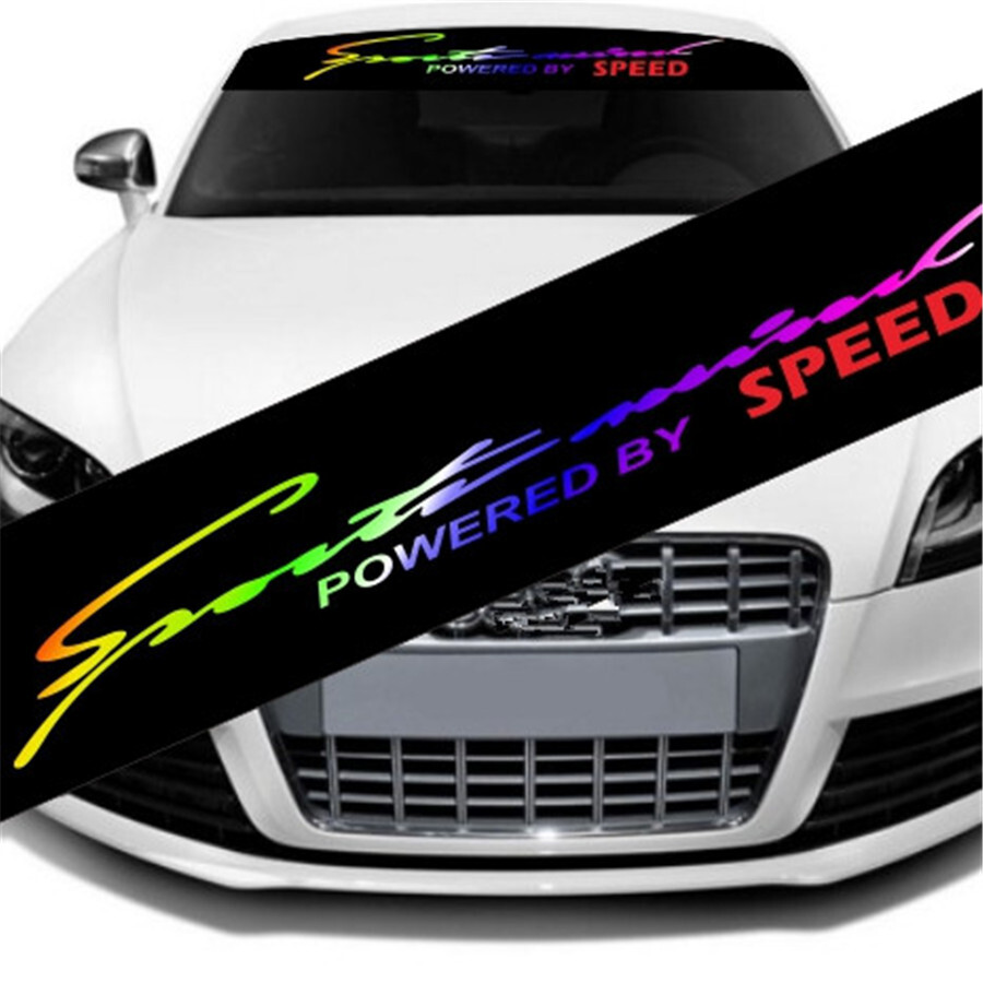 Fit For Toyota Corolla Car Front Windshield Window Decal Laser Colorful Sticker