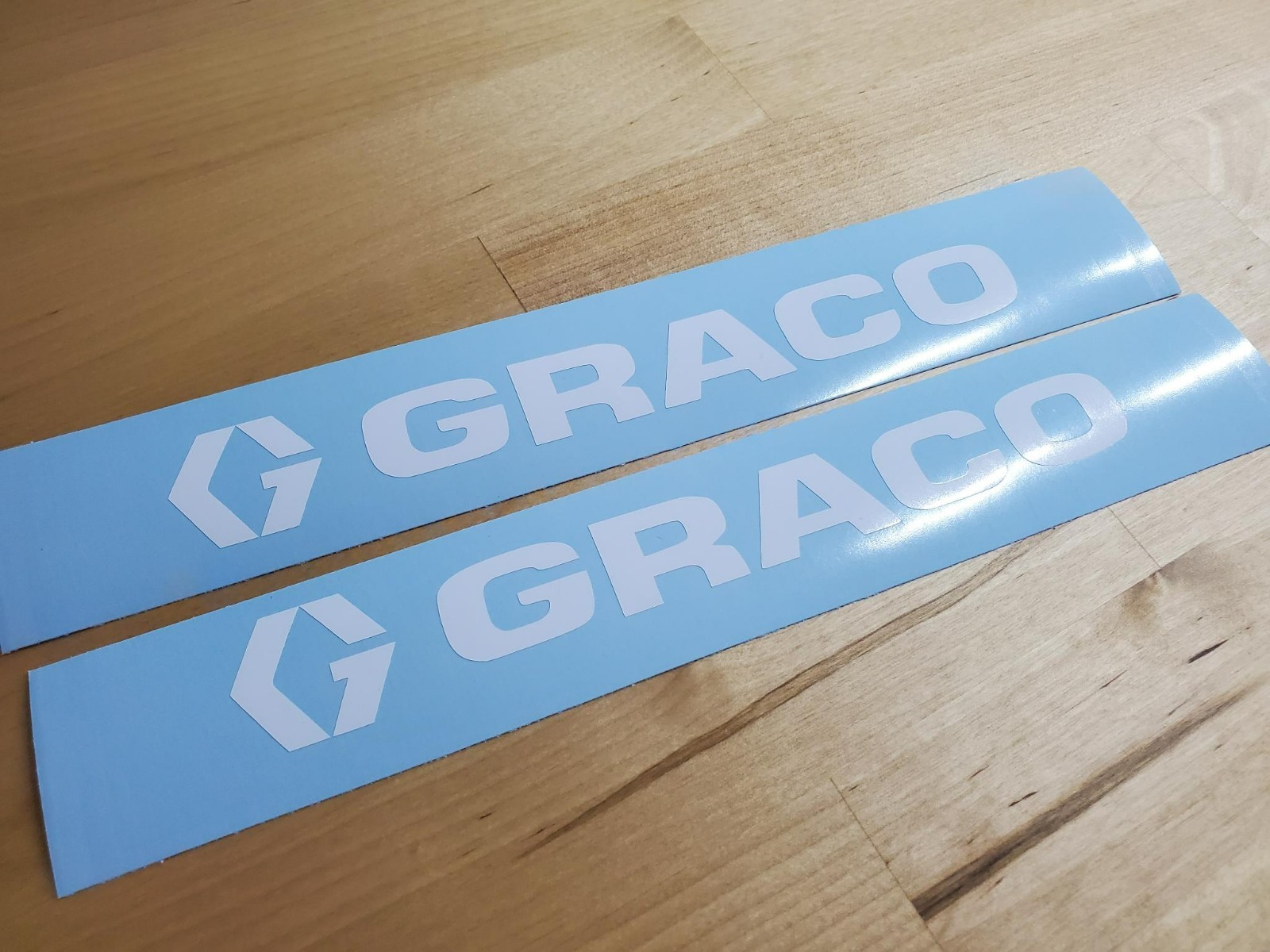 graco pump sprayer Decals Stickers 10” (2) Gloss white VINYL Fast USA
